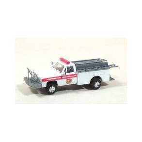 Brush Fire Truck, hvid (Chevrolet) - H0 - Trident