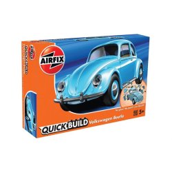 VW Beetle, blue - Airfix QUICK BUILD