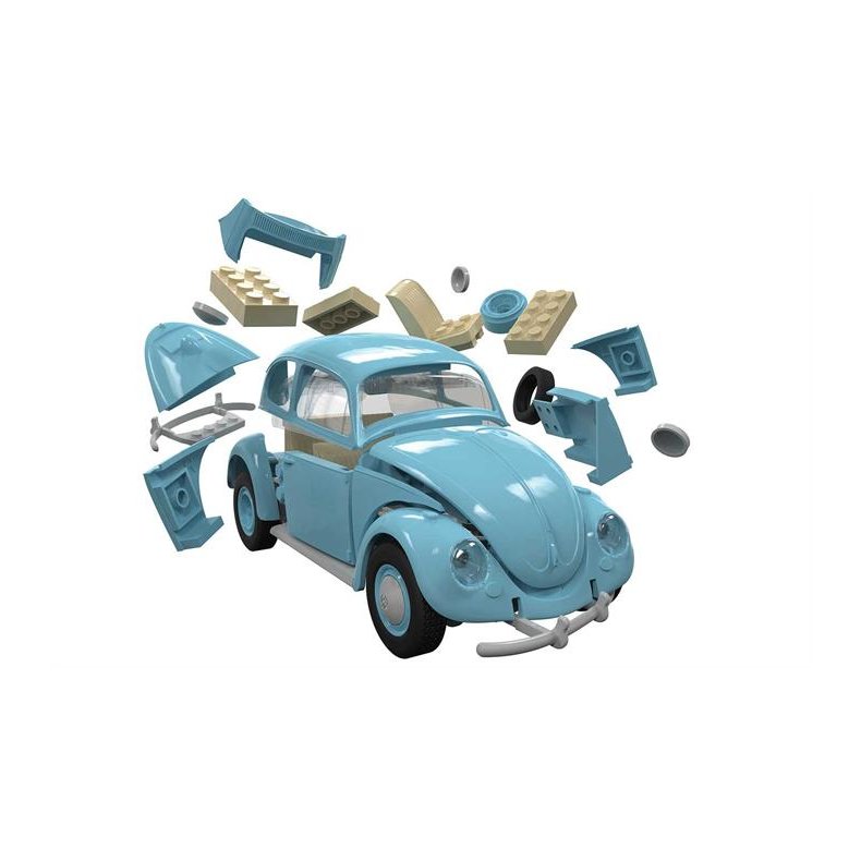 VW Beetle, blue - Airfix QUICK BUILD