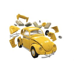 VW Beetle, yellow - Airfix QUICK BUILD