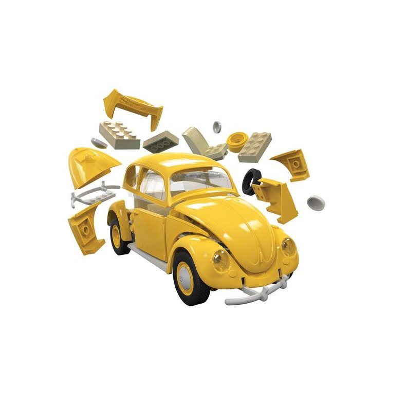 VW Beetle, yellow - Airfix QUICK BUILD