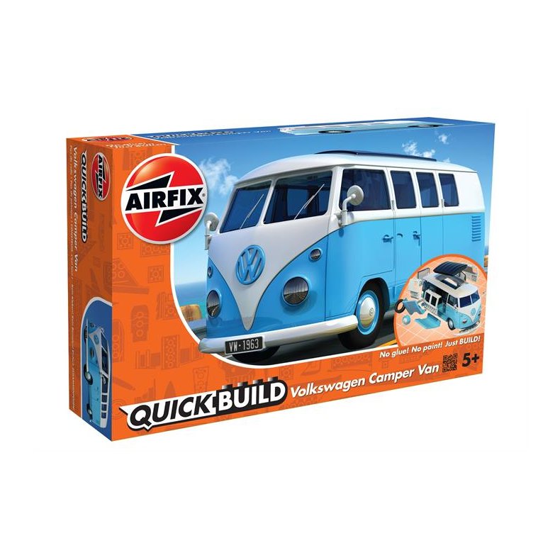 VW Camper Van, blue - Airfix QUICK BUILD