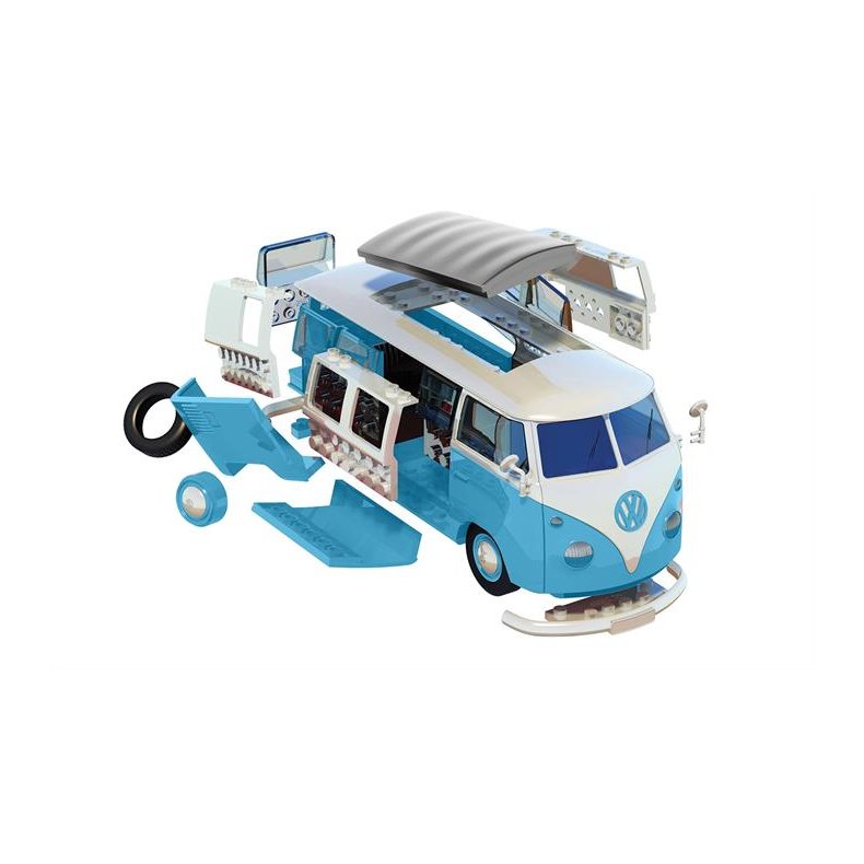 VW Camper Van, blue - Airfix QUICK BUILD