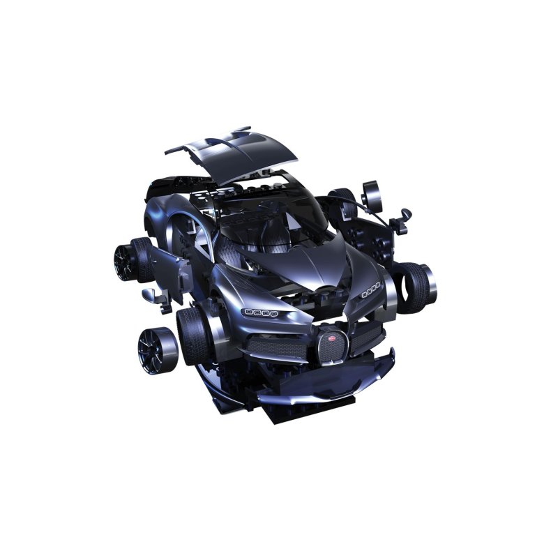 Bugatti Chiron, black - Airfix QUICK BUILD