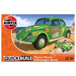 VW Beetle, green &#147;Flower Power&#148; - Airfix QUICK BUILD