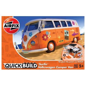 VW Camper Van, orange “Surfin” - Airfix QUICK BUILD