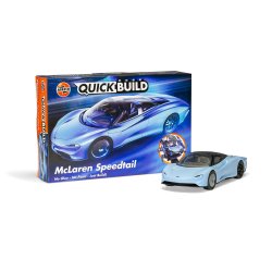 McLaren Speedtail, light blue/black - Airfix QUICK BUILD