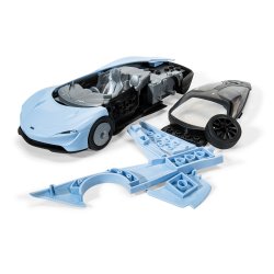McLaren Speedtail, light blue/black - Airfix QUICK BUILD