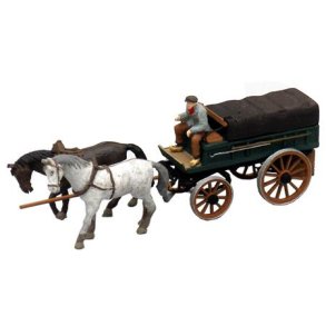 Hestevogn, overdkket landbrugsvogn