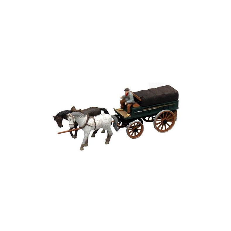 Hestevogn, overdkket landbrugsvogn