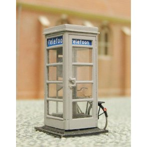 Telefonboks (PTT) (cykel medflger IKKE) - H0 - Artitec