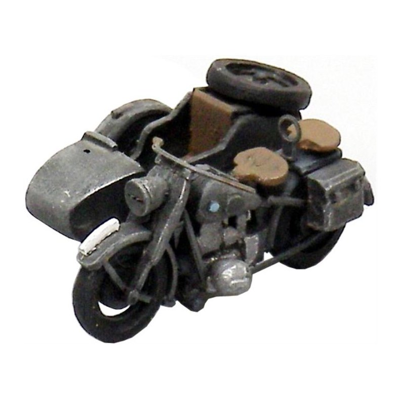 BMW R75 m/sidevogn, gr, militr WWII - frdigmodel