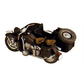 Motorcykel BMW R75 m/sidevogn, sort - frdigmodel