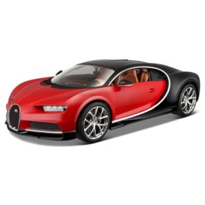 Bugatti Chiron, red/black - 1:18 - Bburago