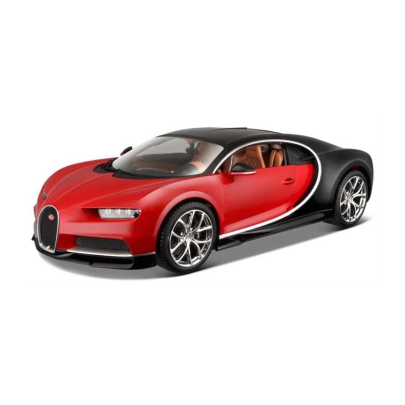 Bugatti Chiron, red/black - 1:18 - Bburago