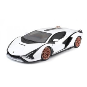 Lamborghini Sian FKP37 2019, white/black - 1:18 - Bburago