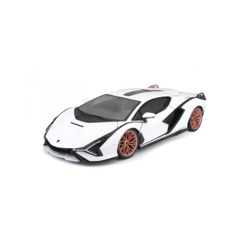 Lamborghini Sian FKP37 2019, white/black - 1:18 - Bburago