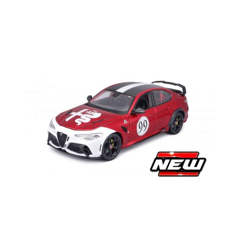 Alfa Romeo Giulia GTAm #99, red/white, 2020 - 1:18 - Bburago