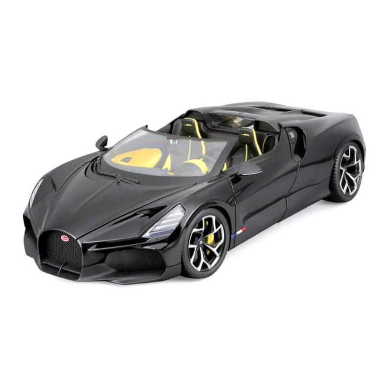 Bugatti W16 Mistral Convertible, black - 1:18 - Bburago