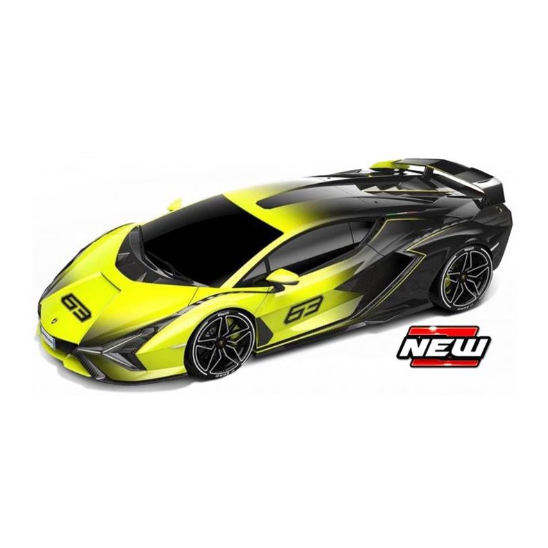 Lamborghini Sian FKP37 #63 2020, yellow fade color - 1:18 - Bburago