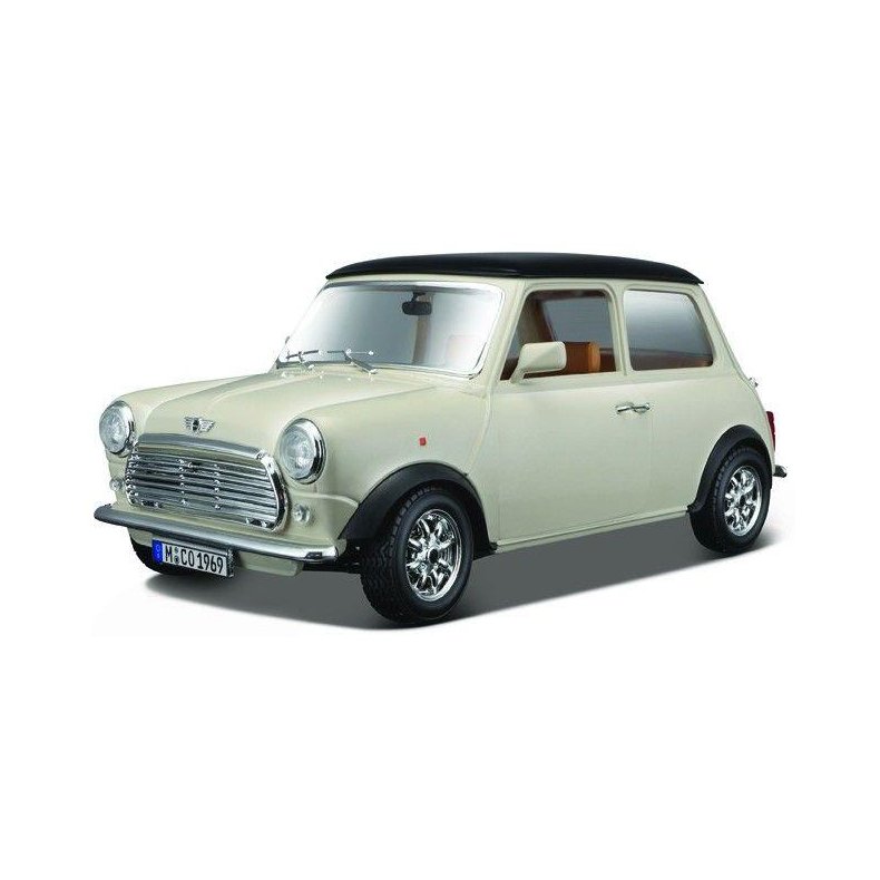 Mini Cooper (1969), beige/black - 1:18 - Bburago