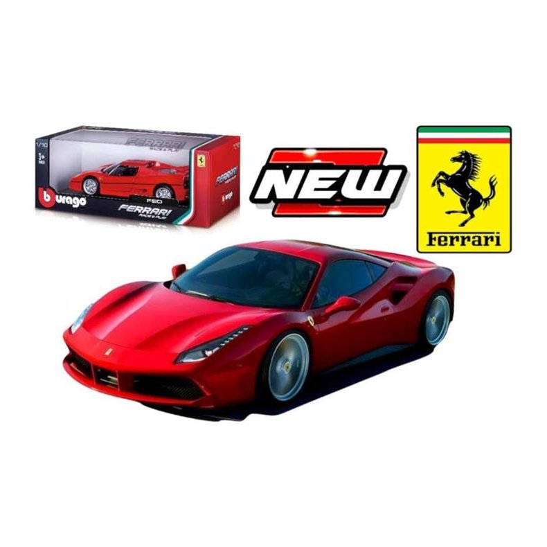 Ferrari 488 GTB, rd - 1:18 - Bburago