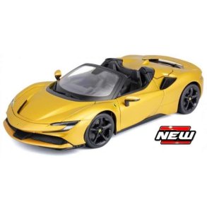 Ferrari SF90 Spider, metallic yellow - 1:18 - Bburago