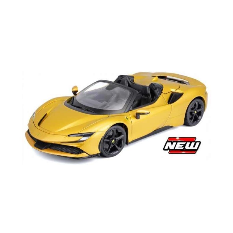 Ferrari SF90 Spider, metallic yellow - 1:18 - Bburago