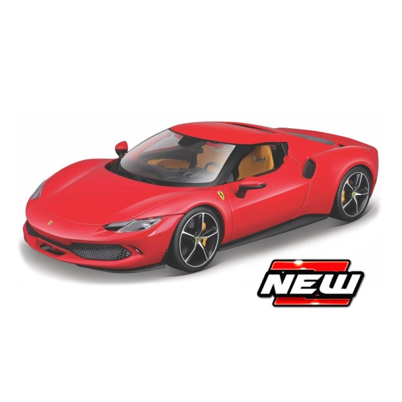 Ferrari 296 GTB (2023), red - 1:18 - Bburago