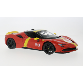 Ferrari SF90 Stradale, red/yellow, Le Mans - 1:18 - Bburago