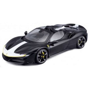 Ferrari SF90 Spider Assetto Fiorano, black/white - Signature Series (High Quality) - 1:18 - Bburago