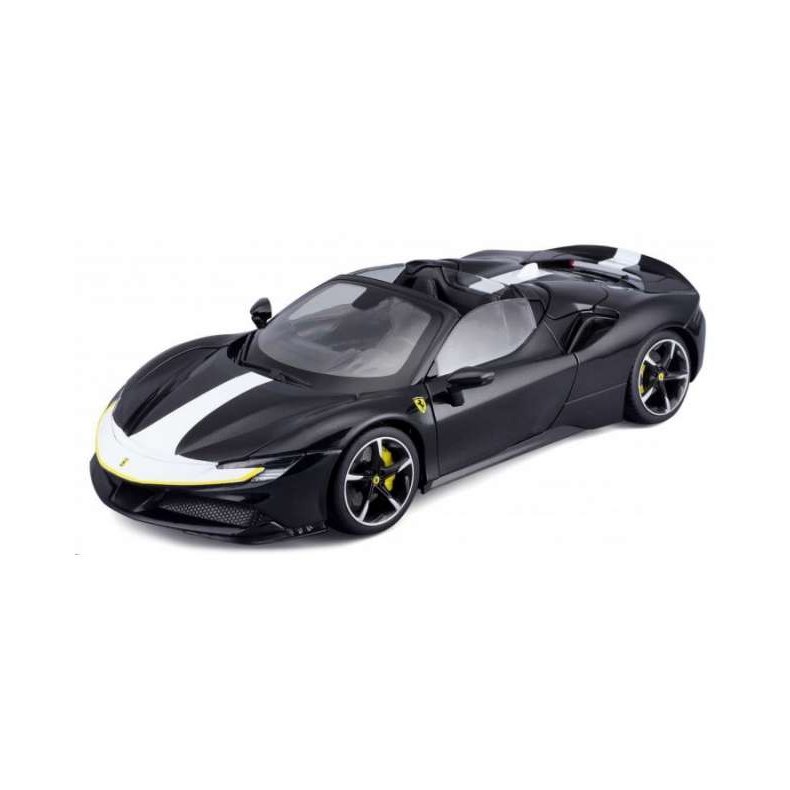 Ferrari SF90 Spider Assetto Fiorano, black/white - Signature Series (High Quality) - 1:18 - Bburago