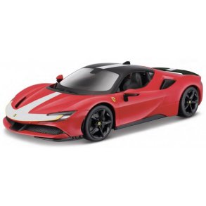Ferrari SF90 Stradale Assetto Fiorano, Red/White/Black - Signature Series (HQ) - 1:18 - Bburago