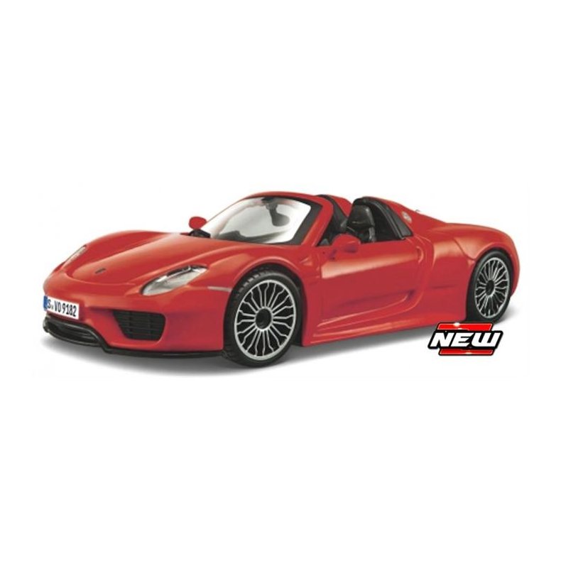 Porsche 918 Spyder, red - 1:24 - Bburago