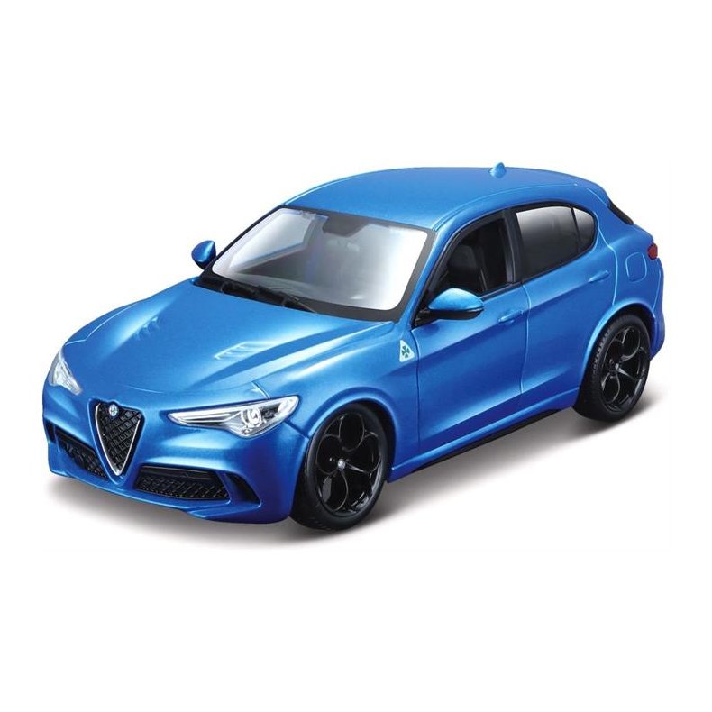 Alfa Romeo Stelvio, blue metallic - 1:24 - Bburago