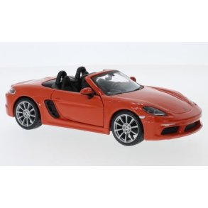 Porsche 718 Boxster, orange - 1:24 - Bburago
