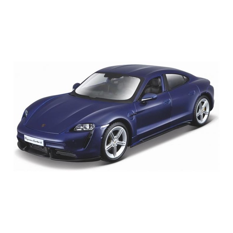 Porsche Taycan Turbo S, dark blue metallic - 1:24 - Bburago