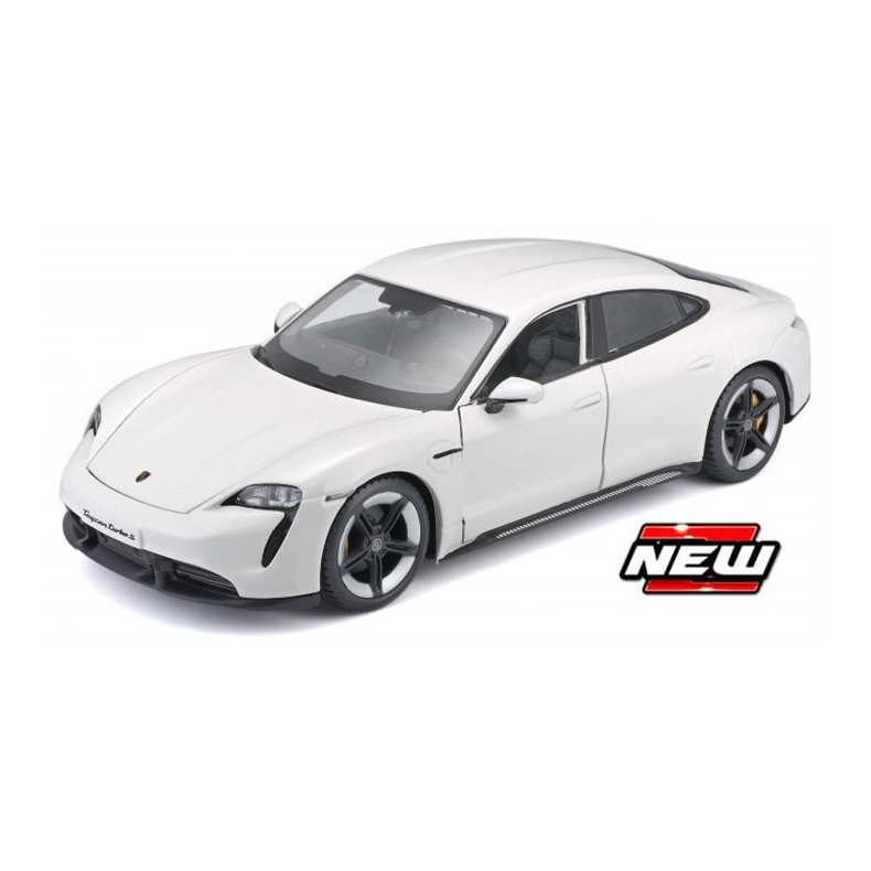 Porsche Taycan Turbo S, white - 1:24 - Bburago