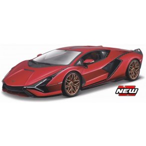 Lamborghini Sian FKP 37, red metallic - 1:24 - Bburago