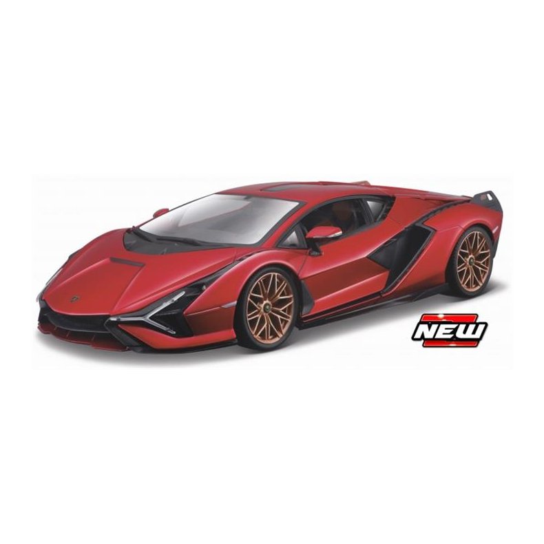 Lamborghini Sian FKP 37, red metallic - 1:24 - Bburago