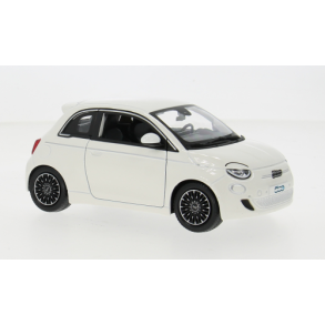 Fiat 500e (2023), hvid - 1:24 - Bburago