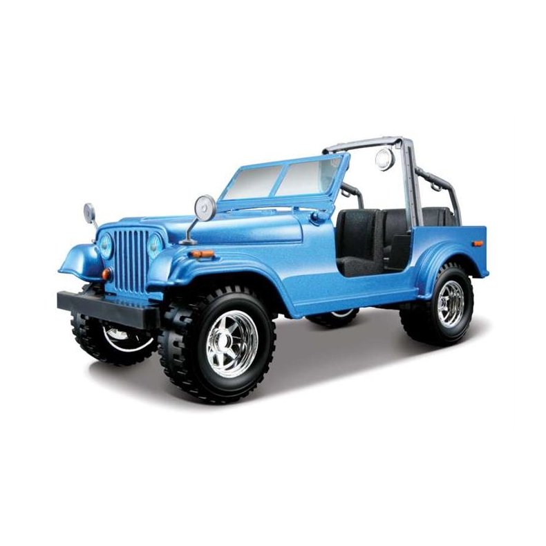 Jeep Wrangler CJ-7 (1980), blue metallic - 1:24 - Bburago