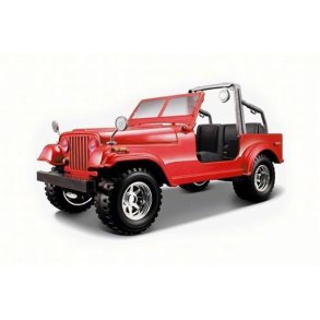 Jeep Wrangler CJ-7 (1980), red metallic - 1:24 - Bburago