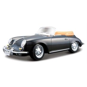 Porsche 356B Cabrio (1961), sort - 1:24 - Bburago