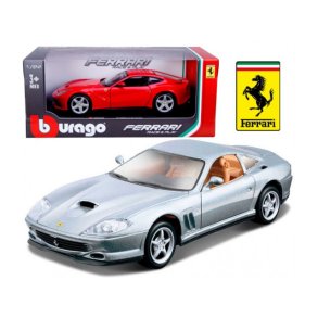 Ferrari 550 Maranello, gr metallic - 1:24 - Bburago