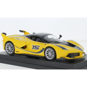 Ferrari Fxx-K #15, gul/sort - 1:24 - Bburago