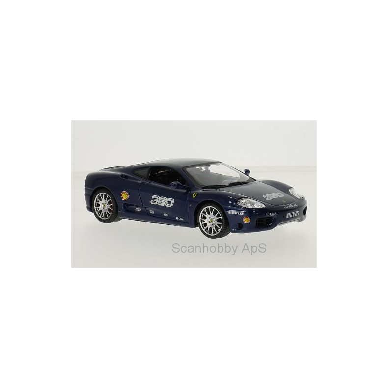 Ferrari 360 Challenge #360, blue metallic - 1:24 - Bburago