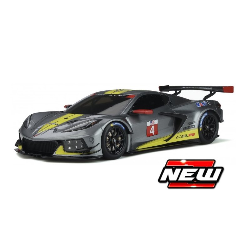 Chevrolet Corvette C8R #4 2020, silver - 1:24 - Bburago