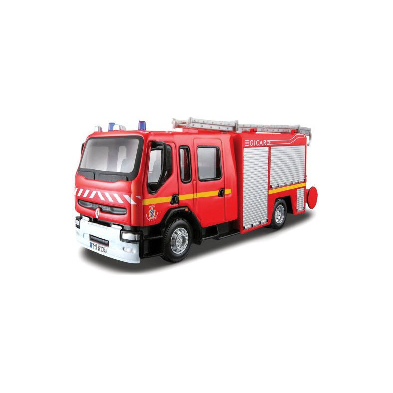 Renault Premium Emergency Fire Truck - 1:50 - Bburago