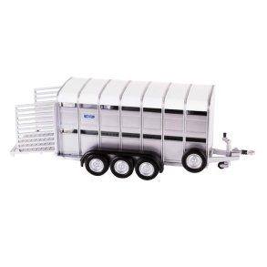 Ifor Williams TA510T tri-axle livestock trailer  - 1:32 - Britains